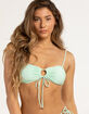 DAMSEL Texture Tie Front Bikini Top image number 5