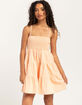 FULL TILT Smocked Tier Womens Babydoll Dress image number 1