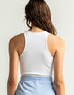 FULL TILT Muscle Tank White Bodysuit image number 4