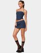 EDIKTED Winsley Gingham Mini Skort image number 4