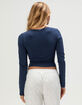 TILLYS Womens Long Sleeve Baby Tee image number 4