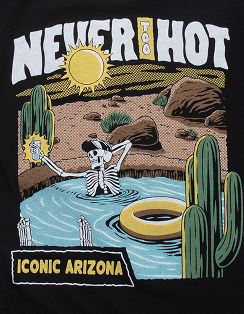 ICONIC ARIZONA Never Too Hot Mens Tee image number 2