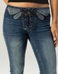 RSQ Womens Low Rise Butterfly Lace-Up Bootcut Jeans image number 2