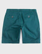 CHARLES AND A HALF Lincoln Stretch Teal Blue Mens Shorts image number 2