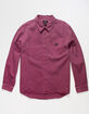 CONVERSE Mens Woven Long Sleeve Shirt image number 1