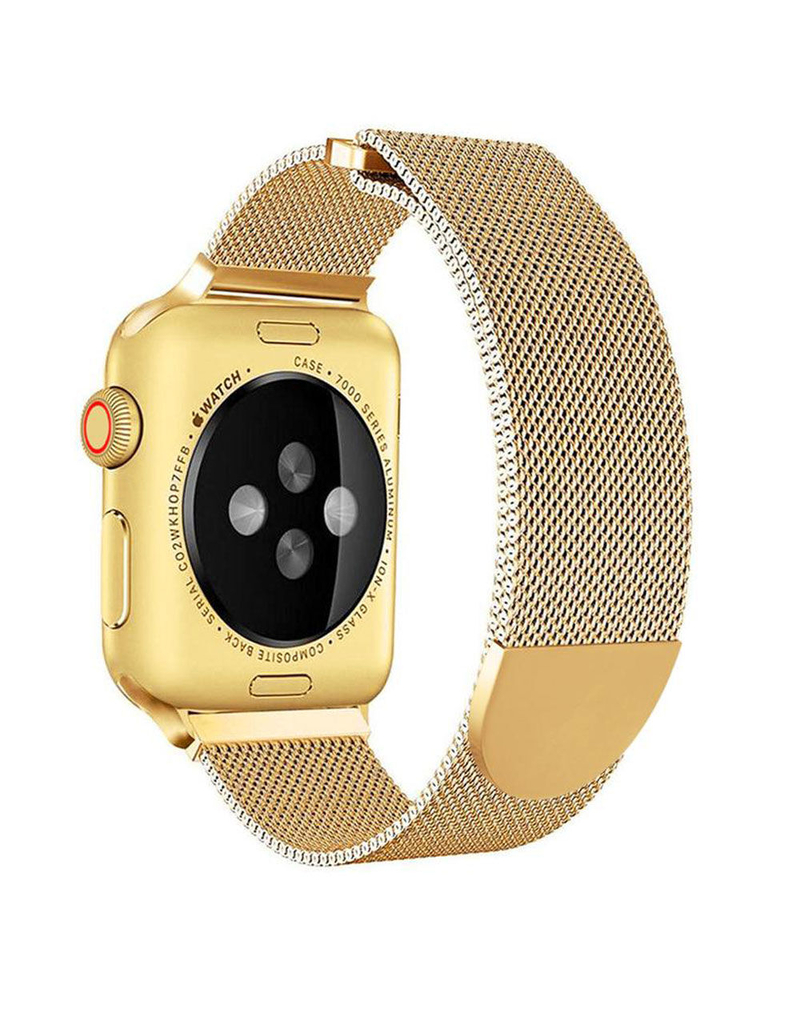 POSH TECH 38mm Stainless Steel Gold Apple Watch Wristband image number 1