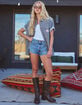 LEVI'S 501 Womens Micro Shorts - Off The Dx image number 8