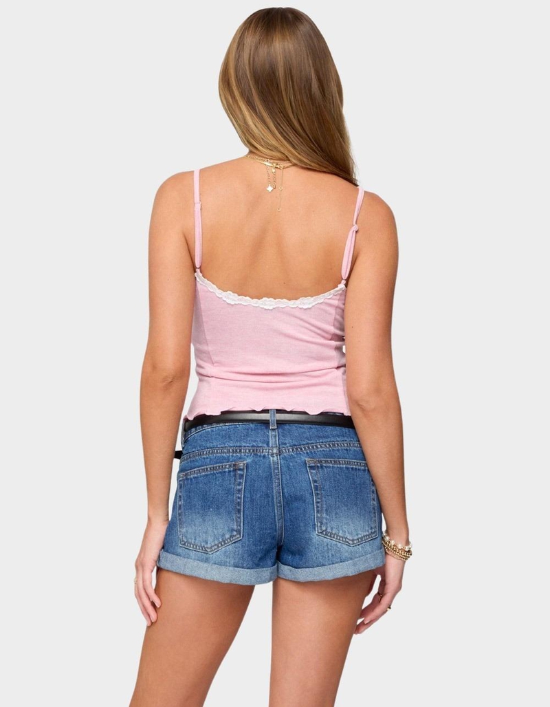 EDIKTED Gabrietta Lacey Tank Top image number 2