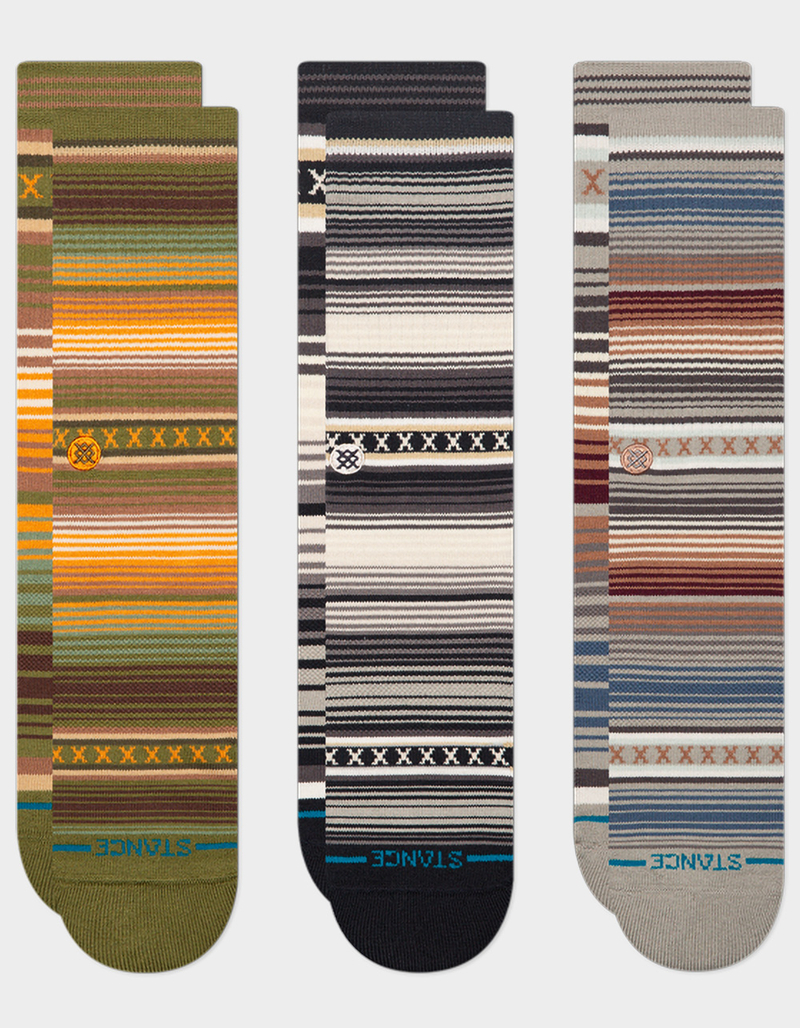 STANCE Curren 3 Pack Mens Crew Socks image number 0