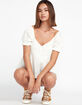VOLCOM A Full Out Womens Babydoll Top image number 5