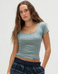 TILLYS Bow Picot Trim Womens Top image number 1