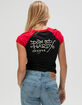 ED HARDY True Eagle Womens Raglan Baby Tee image number 2