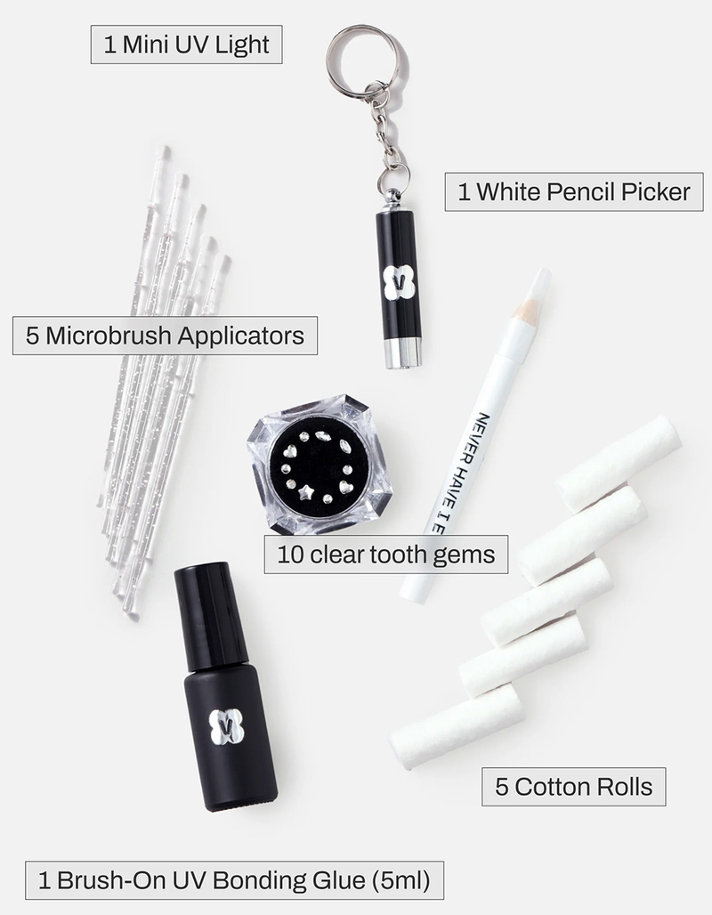 NEVER HAVE I EVER DIY Classic Glam Tooth Gem Kit image number 3