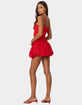 EDIKTED Ribbed Bubble Skirt Mini Dress image number 4