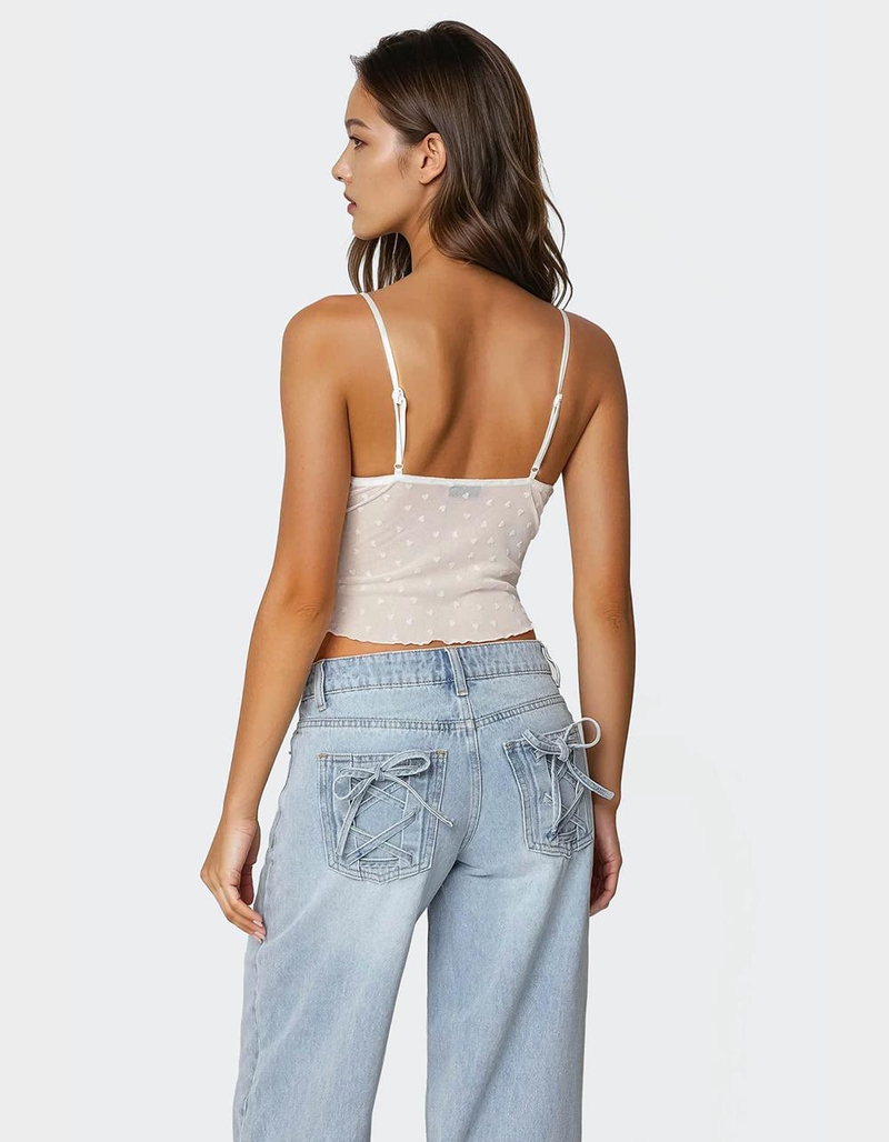 EDIKTED Posey Sheer Tank Top image number 3