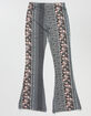 WHITE FAWN Floral & Paisley Girls Flare Pants image number 3