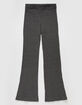 WHITE FAWN Rib Girls Charcoal Flare Pants image number 1