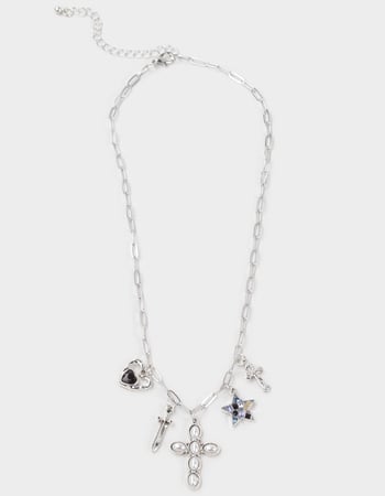 RSQ Cross/Star/Heart Charm Necklace Primary Image