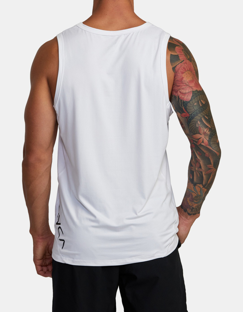 RVCA Sport Vent Mens Tank WHITE Tillys