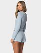 EDIKTED Keely Pointelle Henley Top image number 4