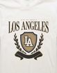 LOS ANGELES California City Of Angels Crest Unisex Tee image number 2