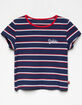 DICKIES Stripe Crop Girls Baby Tee image number 1