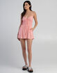 FULL TILT Ditsy Womens Smocked Romper image number 4