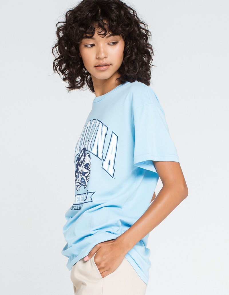 THE ORIGINAL RETRO BRAND UNC University of North Carolina Tar Heels Womens Oversized Tee image number 2