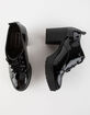 SODA Brief Lace Up Block Heel Womens Shoes image number 5