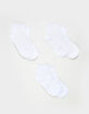 FULL TILT 3 Pack Ruffled Womens Ankle Socks image number 1