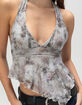 FULL TILT Mesh Hanky Womens Halter Top image number 5