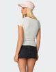 EDIKTED Daphney Ribbed Tee image number 4
