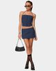 EDIKTED Winsley Gingham Mini Skort image number 5