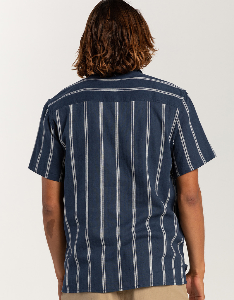 RSQ Mens Stripe Linen Blend Shirt image number 5