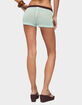 EDIKTED Loli Contrast Waist Knit Shorts image number 3