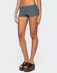 EDIKTED Reagan Striped Ribbed Micro Shorts image number 4