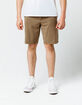 VALOR Pigment Dyed Dark Khaki Mens Hybrid Shorts image number 3