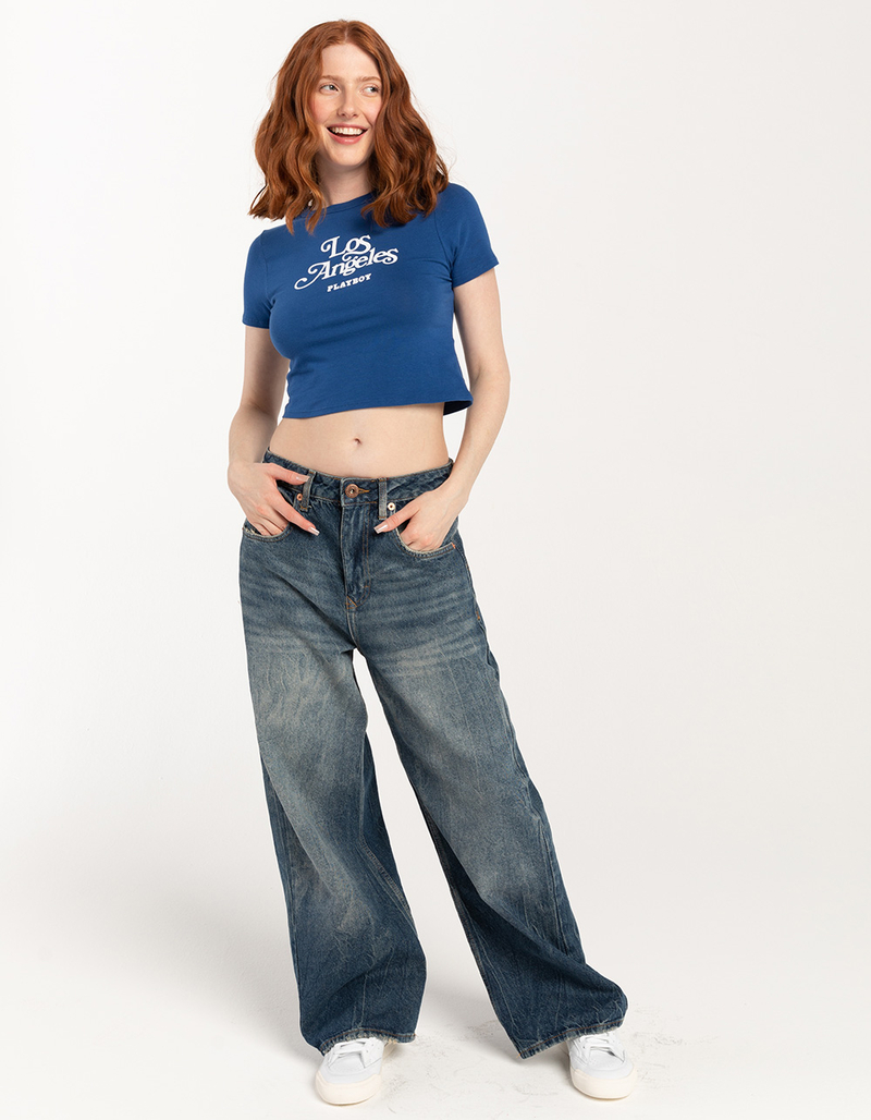 PLAYBOY Los Angeles Womens Baby Tee image number 1