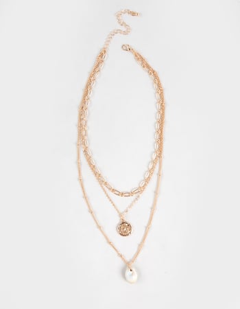 FULL TILT Coin Layered Necklace Primary Image