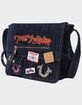 TRUE RELIGION Multi Patch Denim Messenger Bag image number 3
