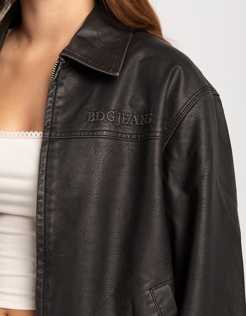BDG Urban Outfitters Distressed Faux Leather Womens Jacket image number 1