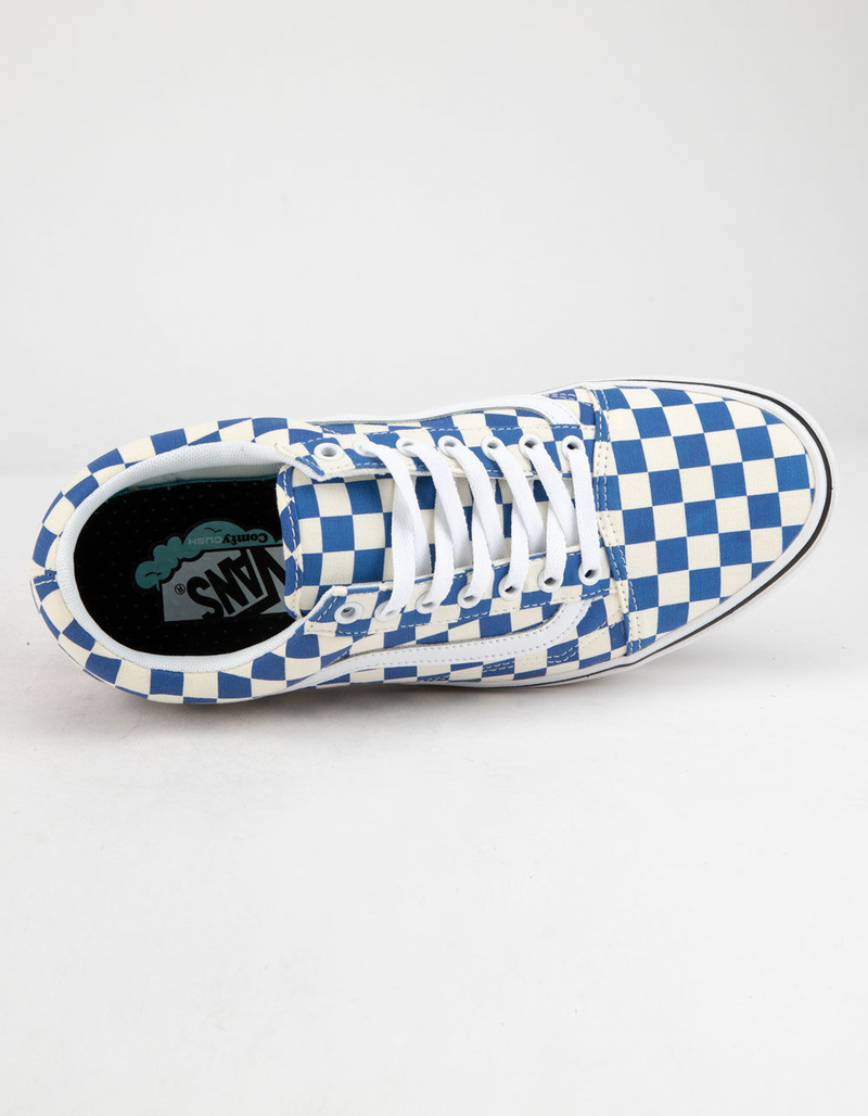 VANS ComfyCush Checker Old Skool Lapis Blue & True White Shoes image number 2