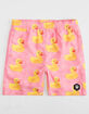 NEFF Ducky Pink Boys Hot Tub Volley Shorts image number 1
