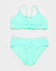 FULL TILT Girls Textured Bralette Bikini Set image number 1