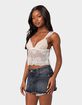 EDIKTED Jasmine Sheer Lace Top image number 3