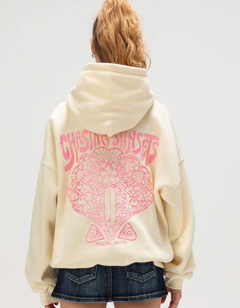 MALIBU SKYYE Chasing Sunsets Embroidered Womens Hoodie image number 0
