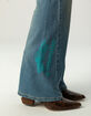 VON DUTCH Womens Low Rise Mini Flare Jeans image number 7