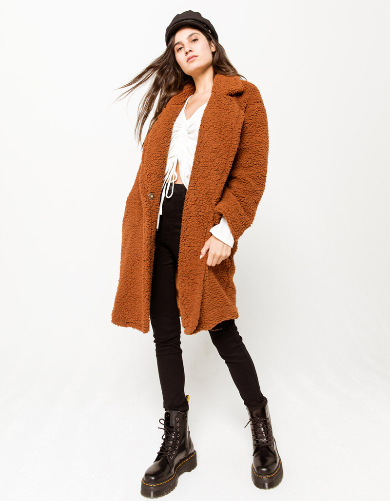 RSQ Teddy Bear Midi Womens Jacket image number 0