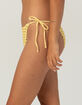 DAMSEL Polka Dot Reversible Tie Side Cheeky Bikini Bottoms image number 3