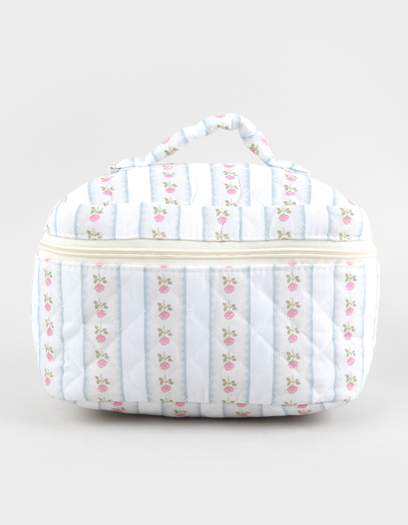 TILLYS Quilted Stripe Cosmetic Bag image number 0